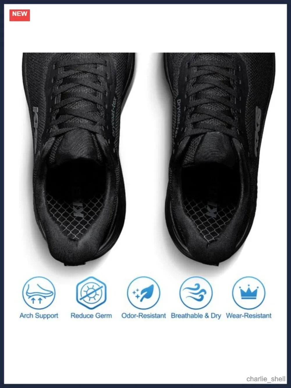 Men's Non Slip Waterproof Work Shoes Arch Support Sneakers Kitchen Chef Nurse
